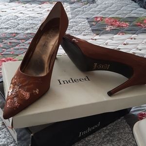 Brown Satan high heels